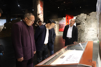 電影《血戰陸房》攝制組到肥城安臨站鎮調研取景